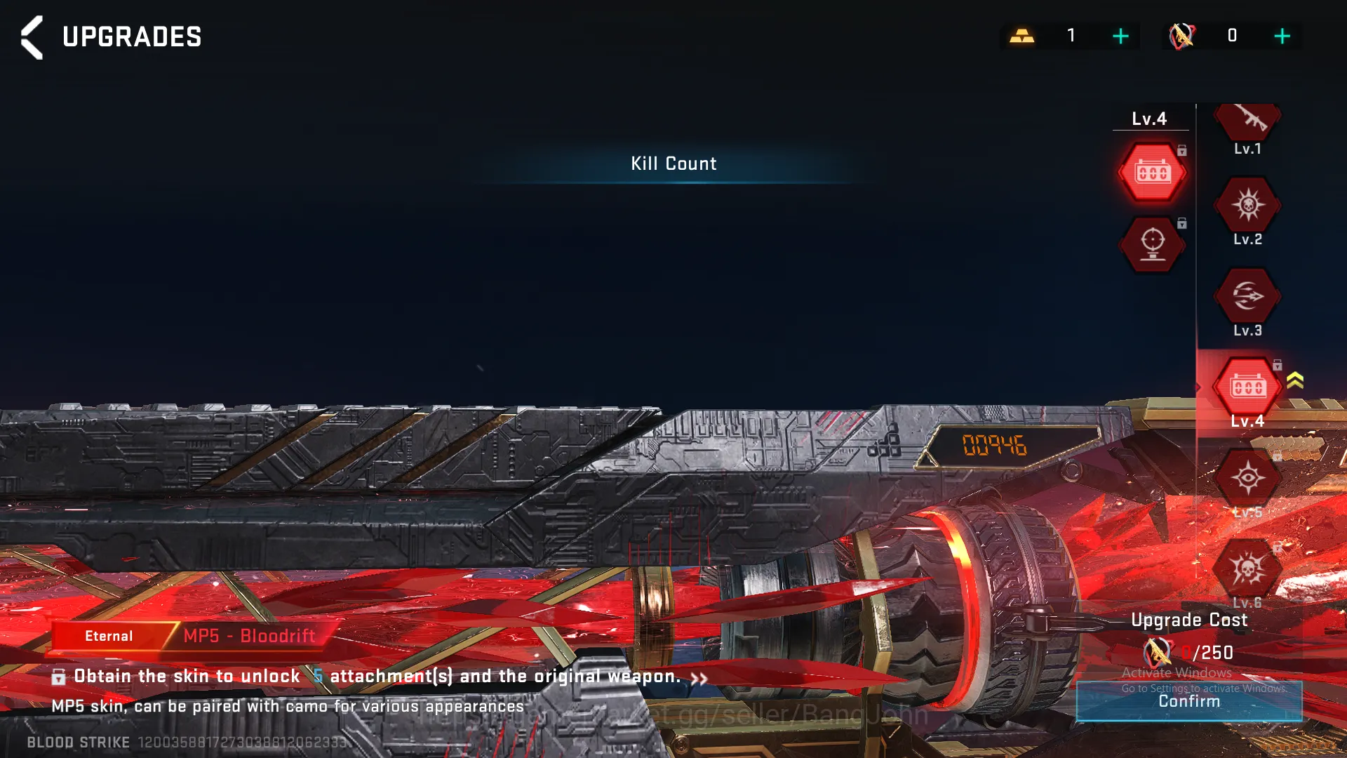 Blood Strike Accounts ASIA"Eternal MP5 LVL 3 | Eternal Vector LVL 2 | Et image 3