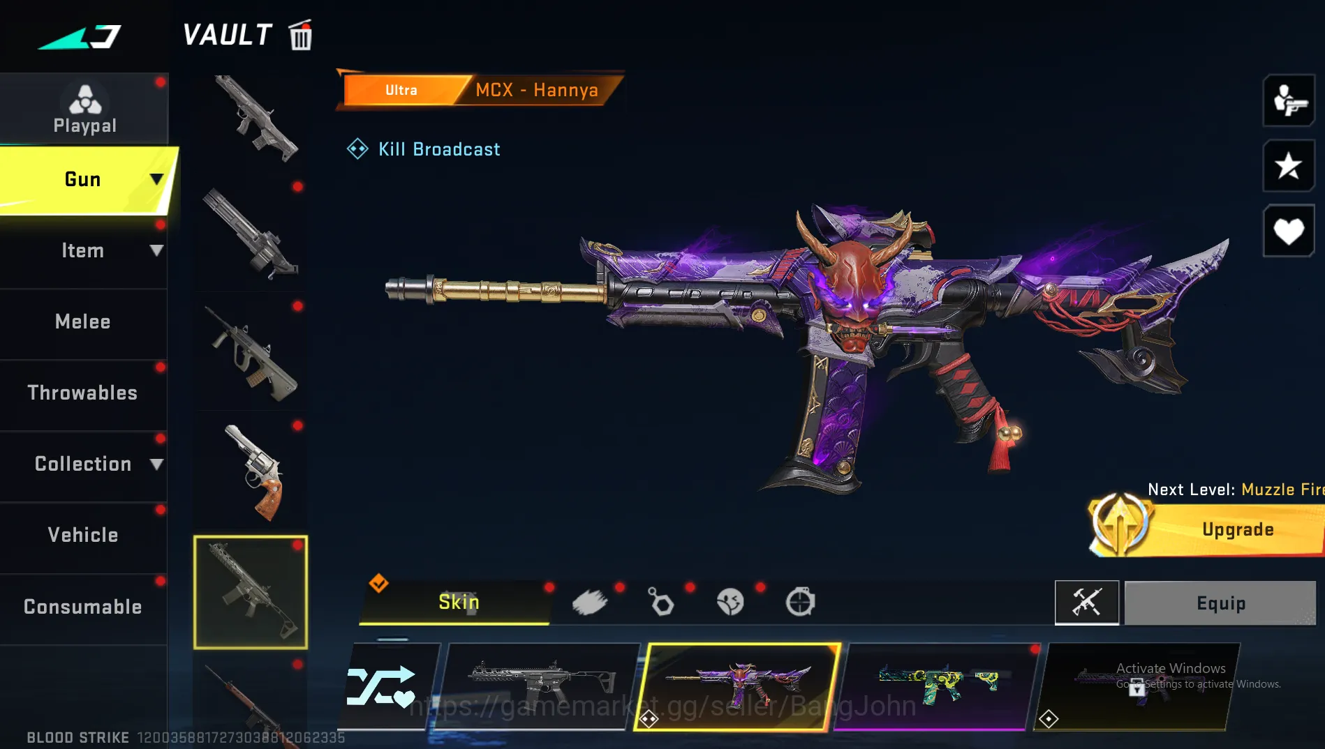 Blood Strike Accounts ASIA"Eternal MP5 LVL 3 | Eternal Vector LVL 2 | Et image 6