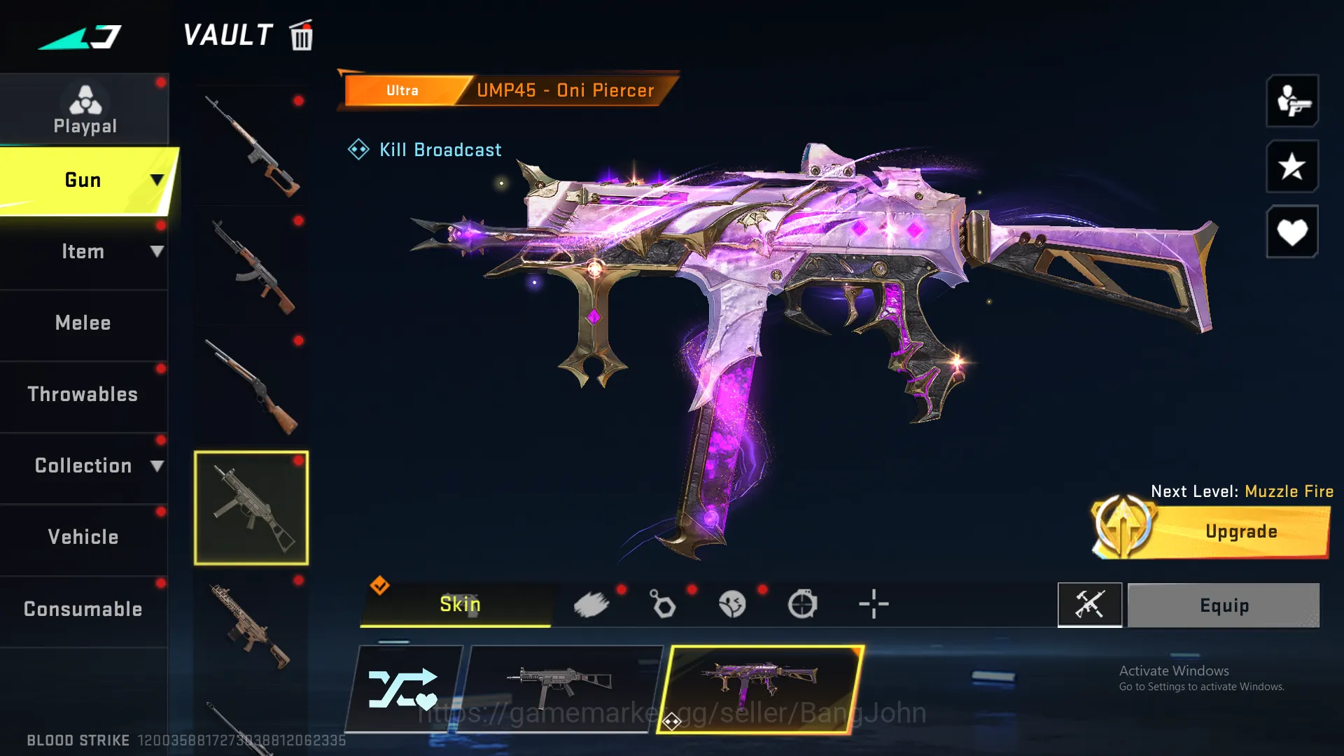 Blood Strike Accounts ASIA"Eternal MP5 LVL 3 | Eternal Vector LVL 2 | Et image 7