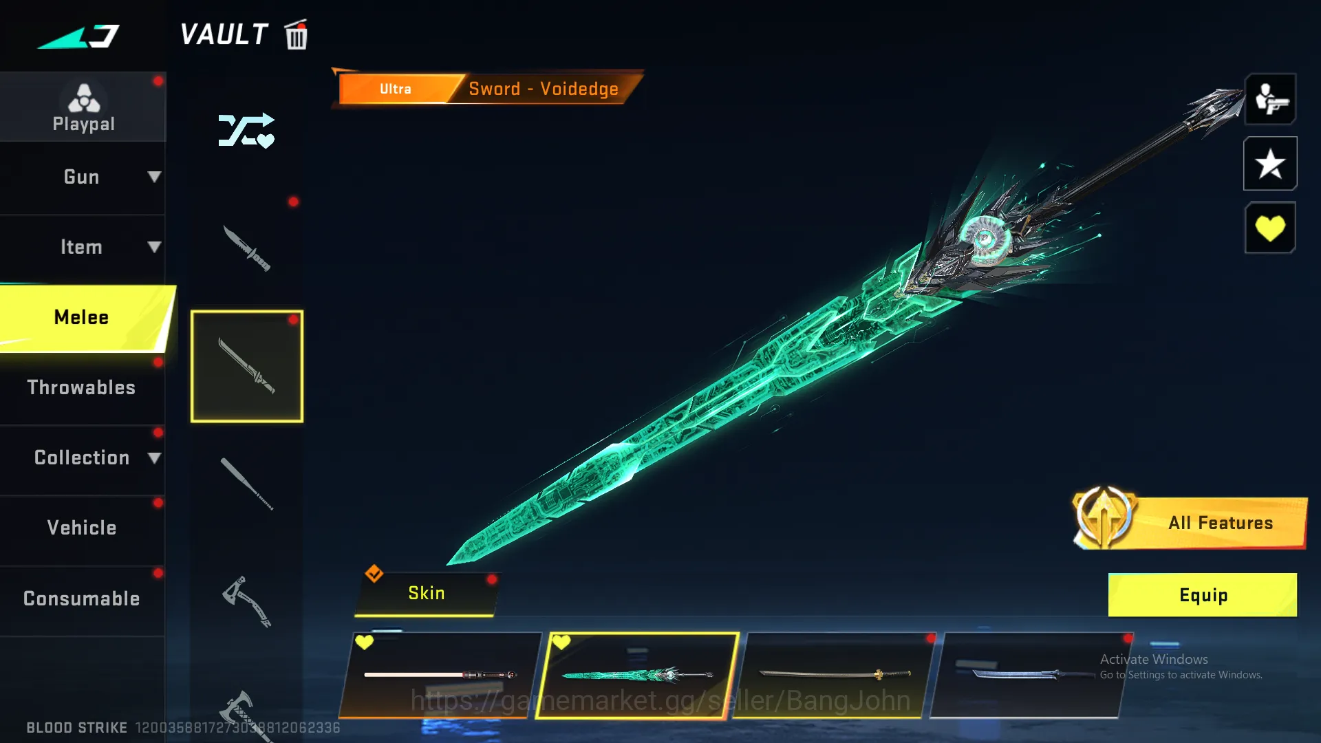 Blood Strike Accounts ASIA"Eternal MP5 LVL 3 | Eternal Vector LVL 2 | Et image 9