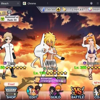 Bleach: Brave Souls Accounts Starter Global |83K BP+10K Orb|Fresh Story|Halibel Unleashed,Rangiku Sw23,Aizen 6th,Tesla