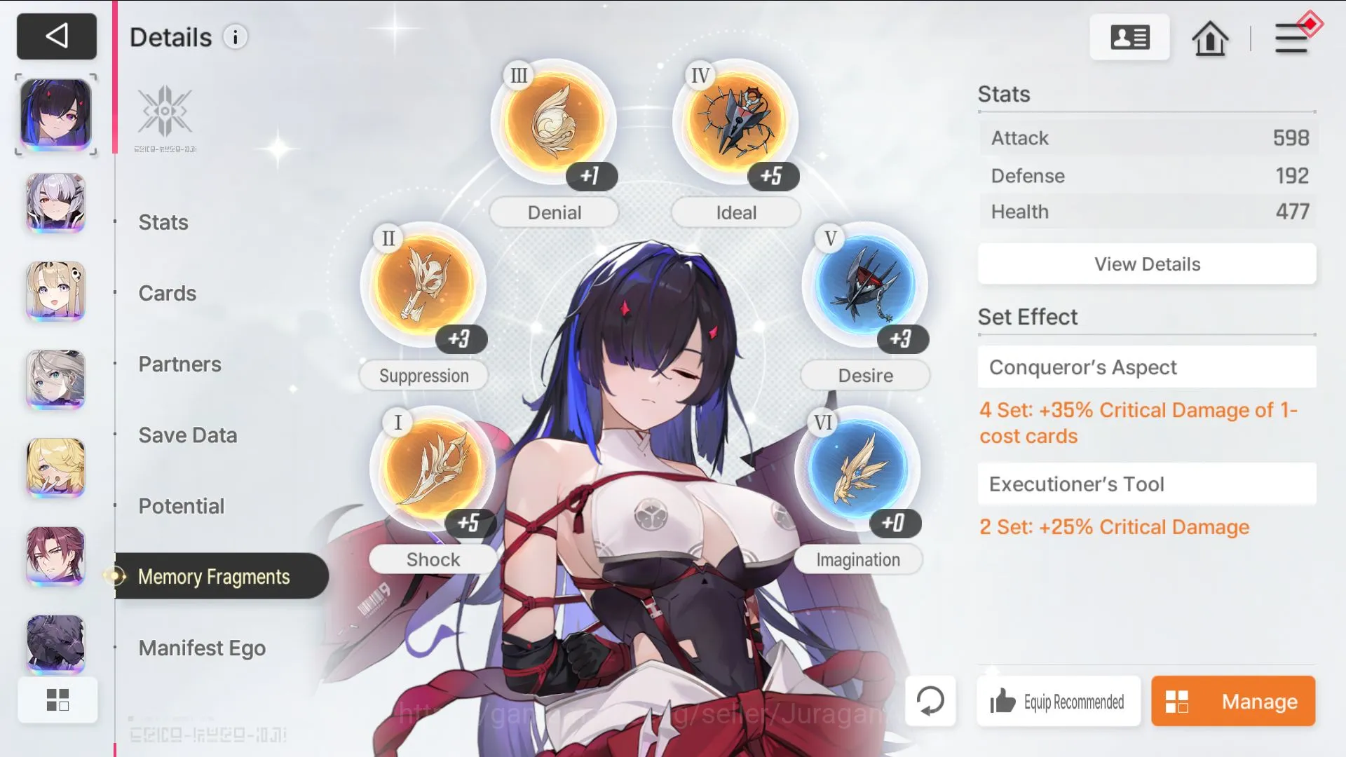 Chaos Zero Nightmare Accounts GLOBAL Lv43|8SSR (Chizuru M2+2 Sign,Khalipe M1,Haru,Renoa M1,Rin)10SR|4K Crystal,Ancor:2 Sign 7