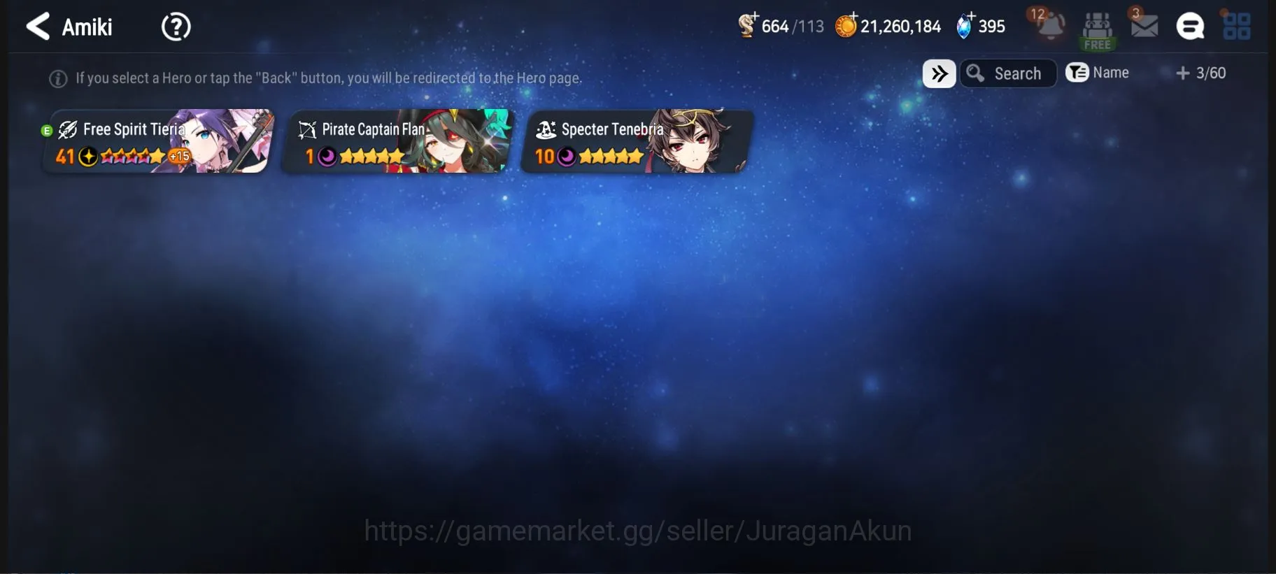 Epic Seven Accounts Starter Asia Verif |3ML (FS Tieria,PC Flan,S Tenebria) Bellona,Cidd,Armin,Baal&Sezan Etc+Many 4