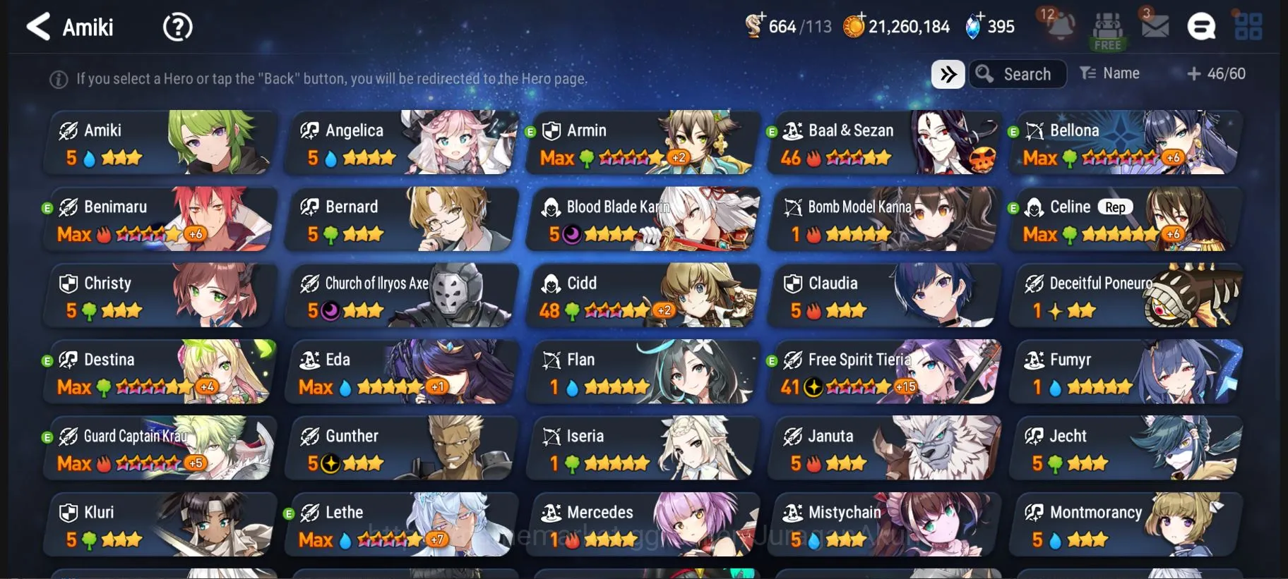 Epic Seven Accounts Starter Asia Verif |3ML (FS Tieria,PC Flan,S Tenebria) Bellona,Cidd,Armin,Baal&Sezan Etc+Many 5