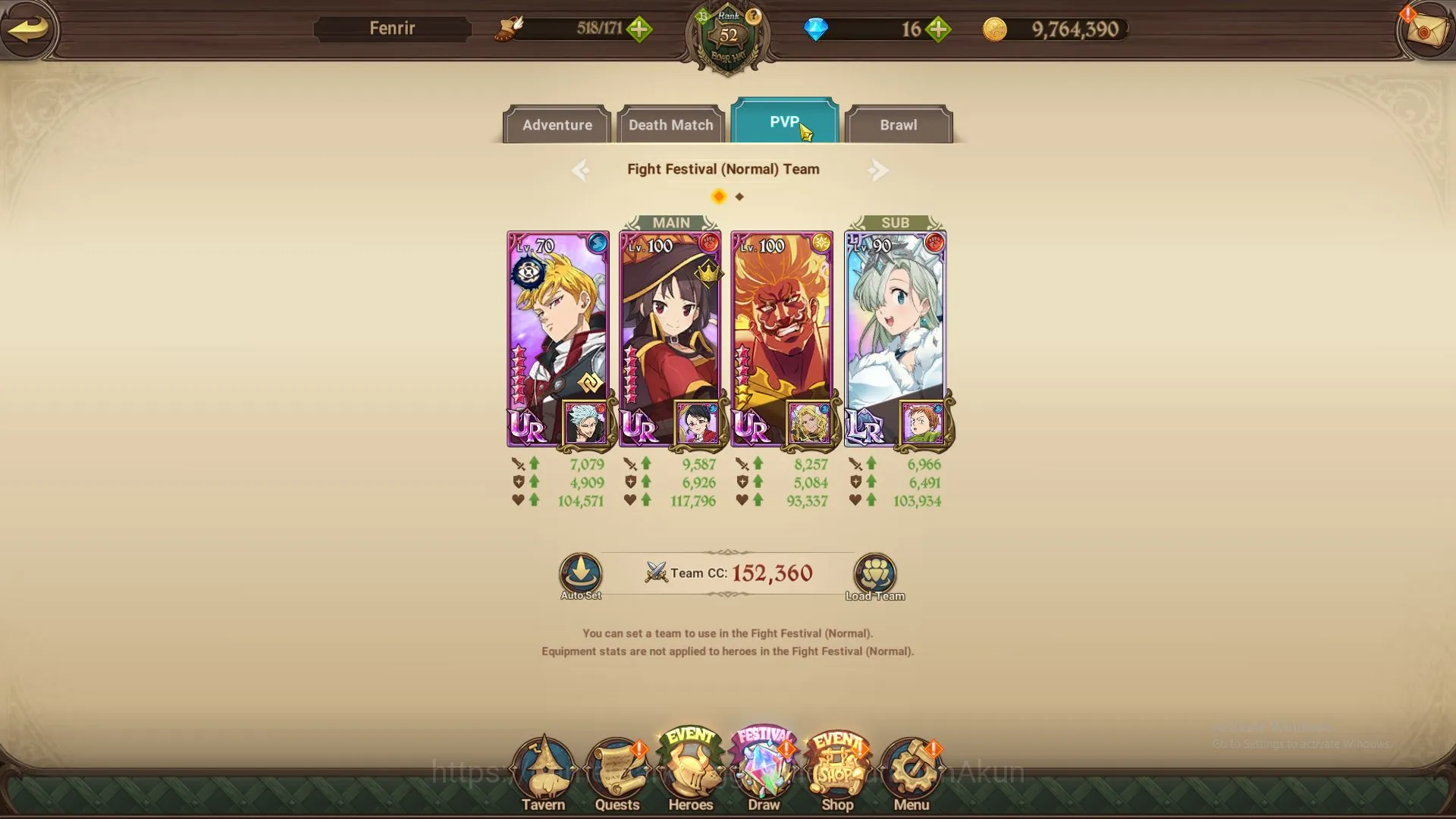 The Seven Deadly Sins: Grand Cross Accounts Midgame ASIA|1,8M CC|1 LR+6 UR+Full Collab 2