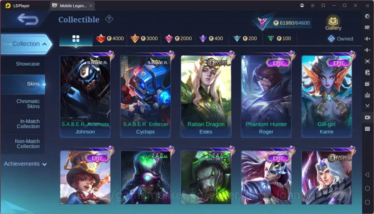 Mobile Legends: Bang Bang Accounts GLOBAL Hero 130 Skin 244|Transformers Roger|CC Bad image 5