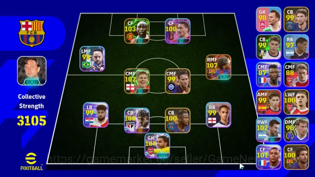 eFootball Accounts Android|BigTime Lamine Yamal,Epic Andy Cole,S.Gerr image 1
