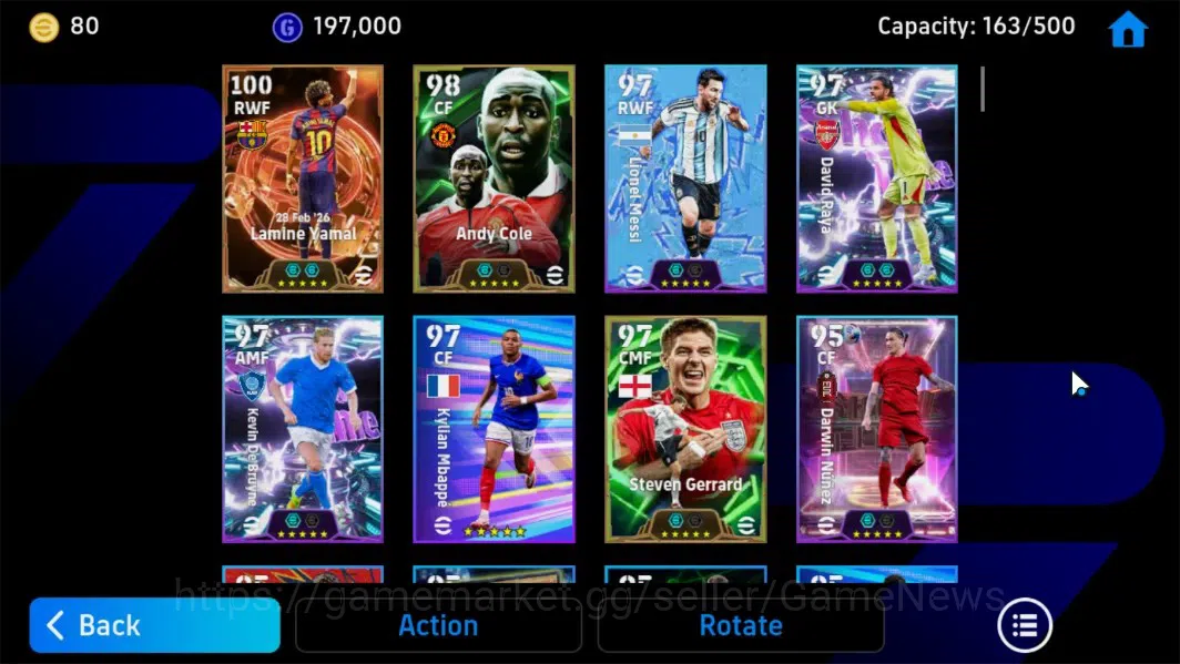 eFootball Accounts Android|BigTime Lamine Yamal,Epic Andy Cole,S.Gerr image 4