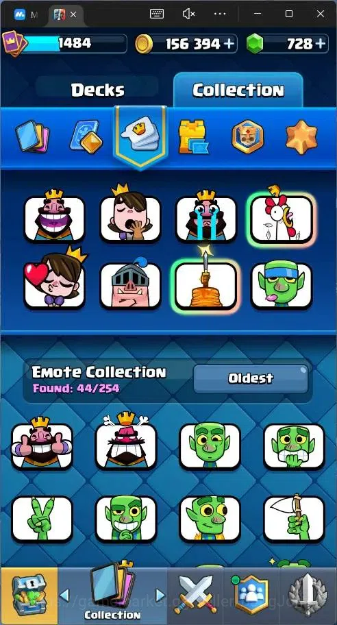 Clash Royale Accounts Global |CL 1484|KTL 14|Trophy 8692|121 Cards|1 MAX image 16