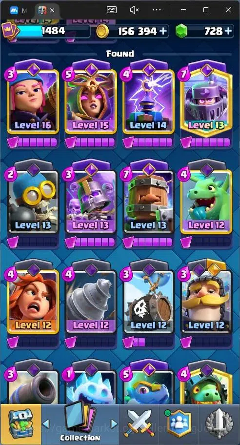 Clash Royale Accounts Global |CL 1484|KTL 14|Trophy 8692|121 Cards|1 MAX image 9
