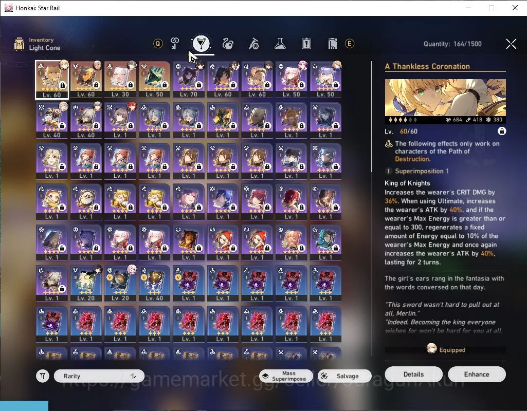 Honkai Star Rail Accounts Asia| TL 58| 6 limited |[Saber,Archer]+Sign,Cyrene image 4