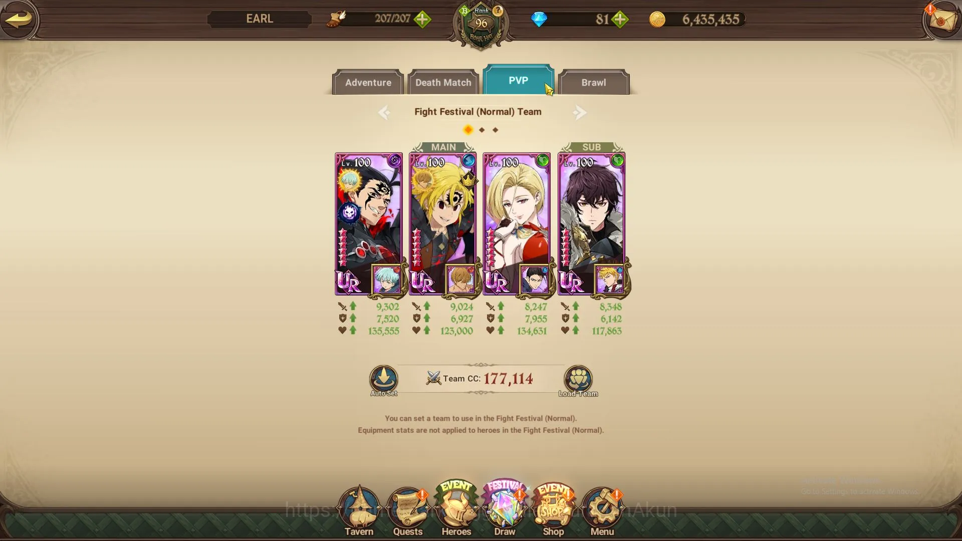 The Seven Deadly Sins: Grand Cross Accounts Midgame ASIA|3,9M CC|2 LR+4 UR+Full Collab 4