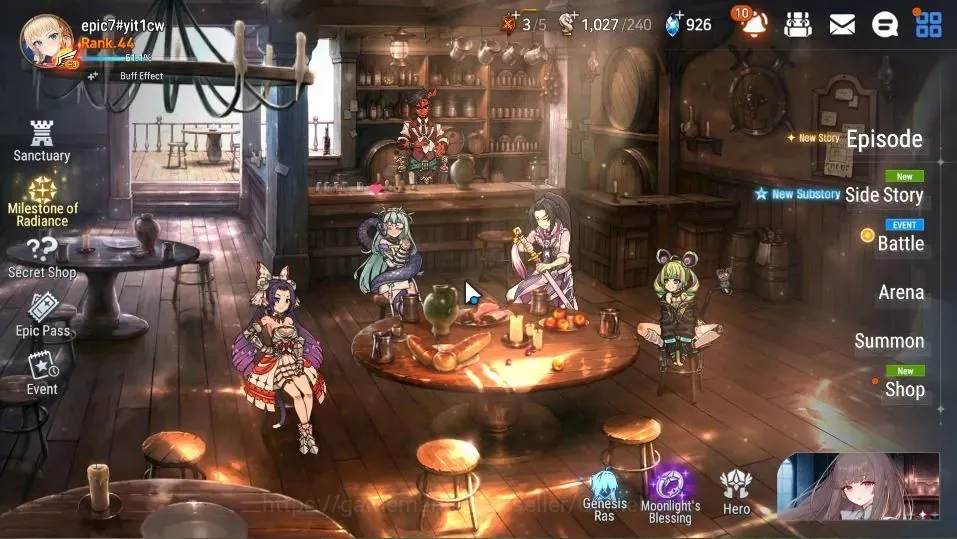 Epic Seven Accounts Starter GLOBAL Unverif|5 ML(Salome,DK Sharun,SP Politis,USChoux,MA Ken)+AS Flan,Belona,Etc|PoH+Retrun 1