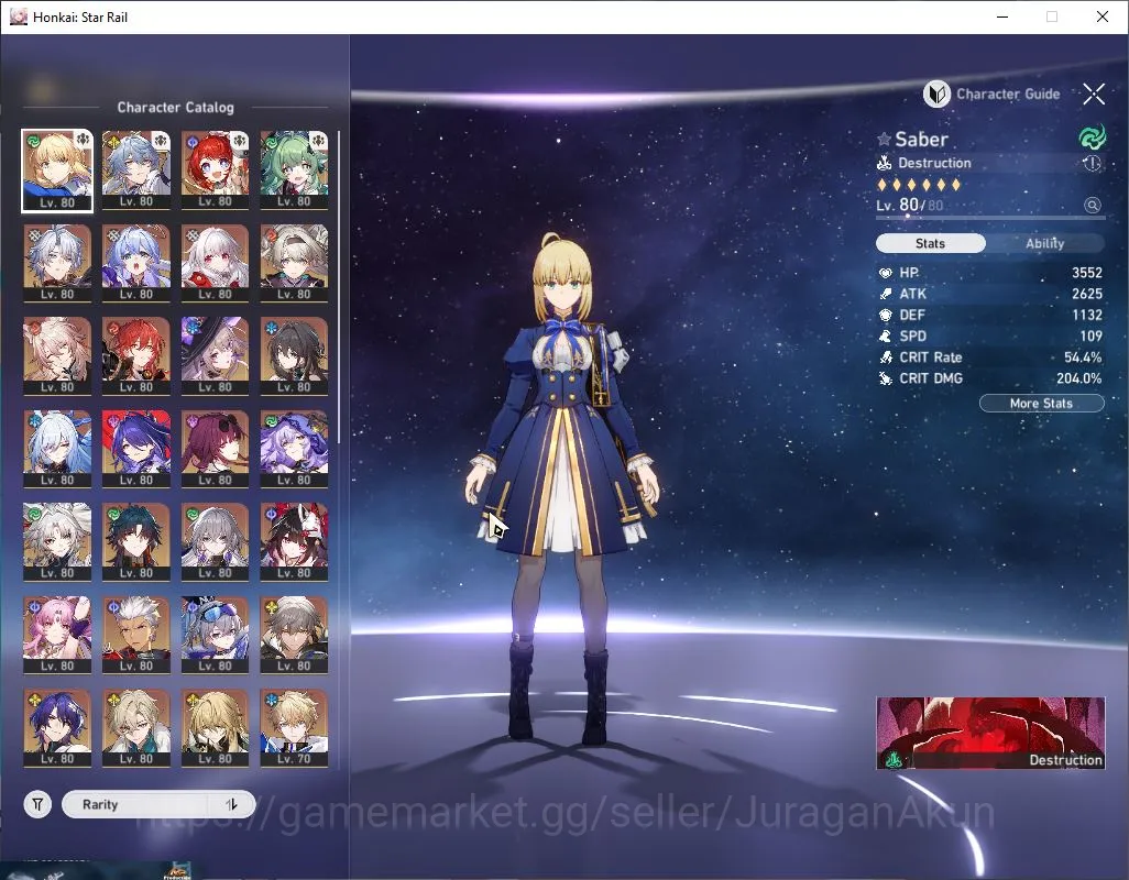 Honkai Star Rail Accounts Whale ASIA|TL 70|21 4