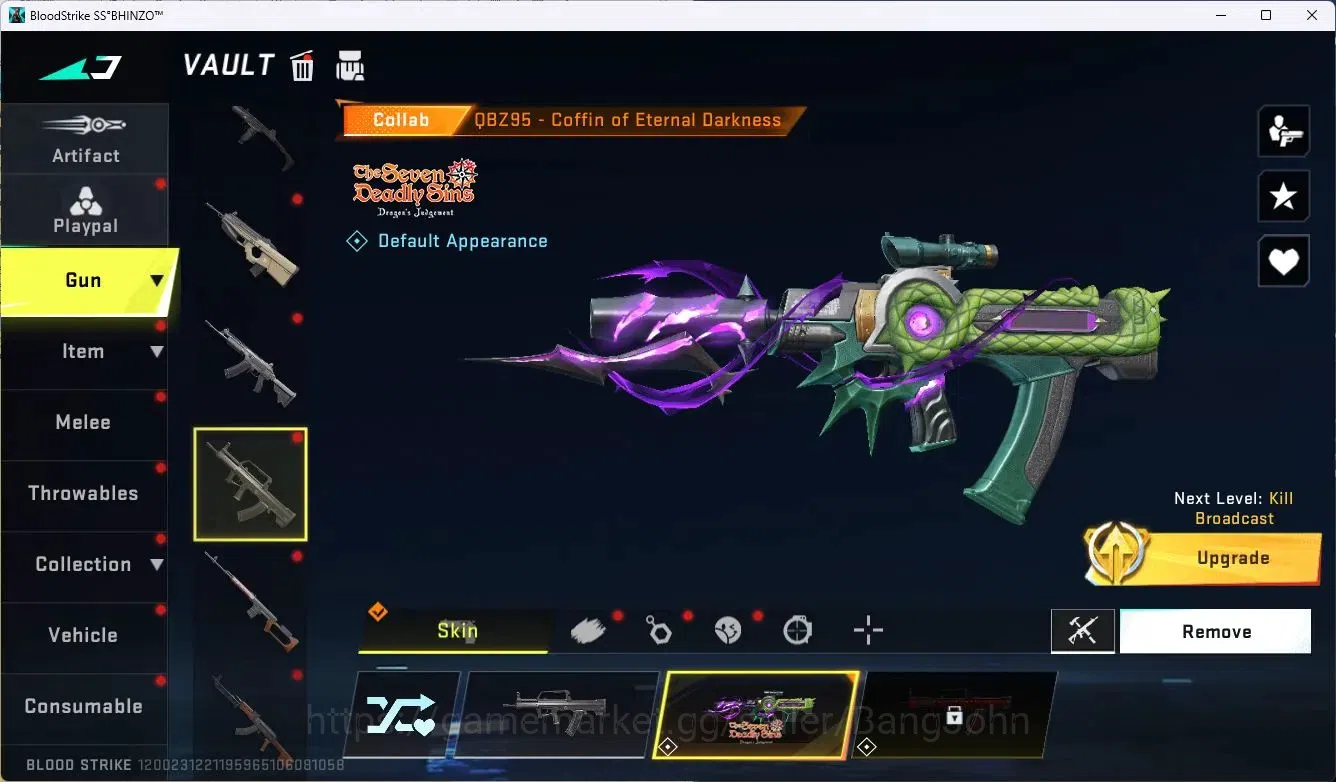 Blood Strike Accounts ASIA | 4 Collab Gun (7DS&TR) | 1 Eternal Gun | 1 U image 13