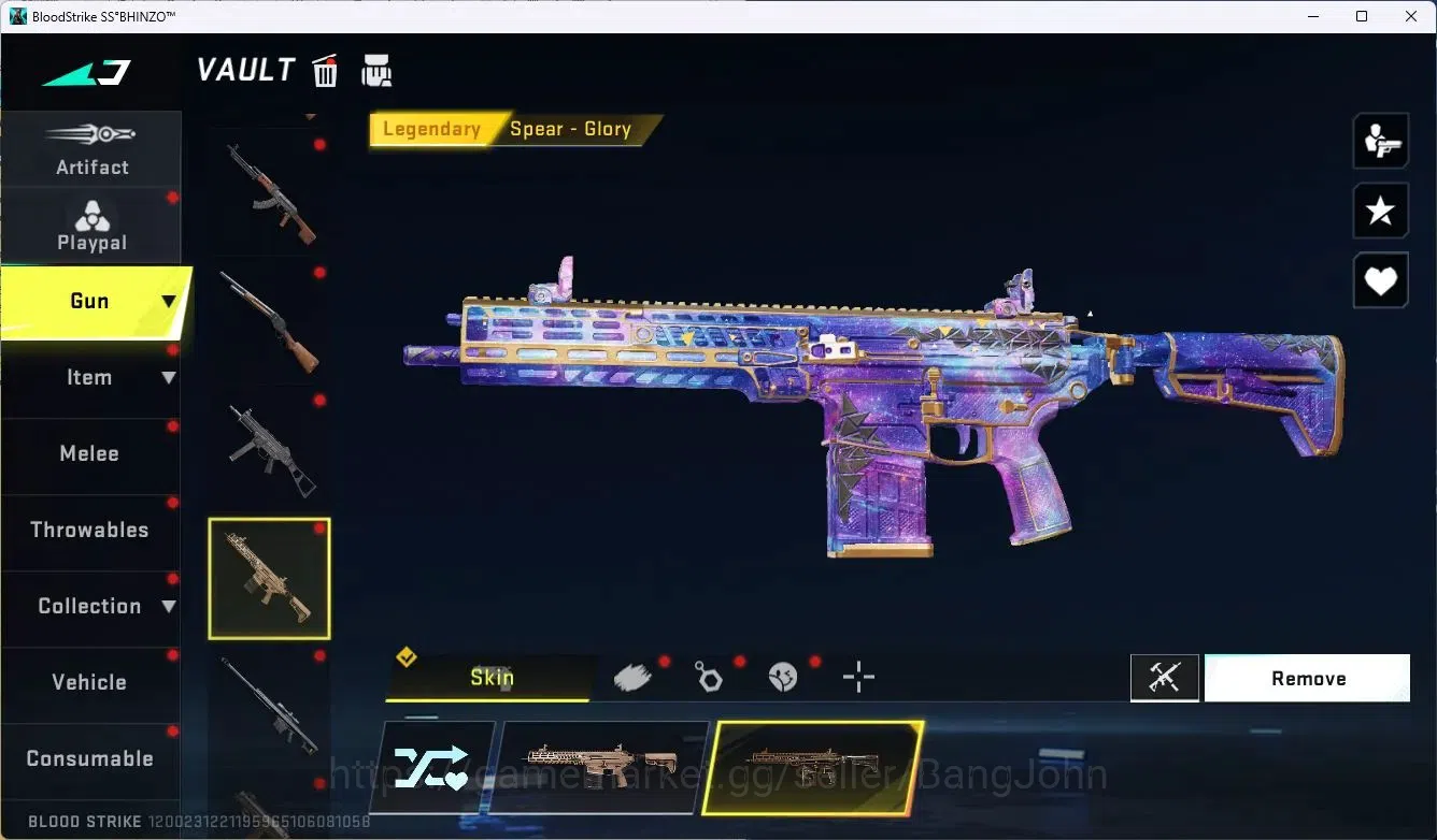 Blood Strike Accounts ASIA | 4 Collab Gun (7DS&TR) | 1 Eternal Gun | 1 U image 14