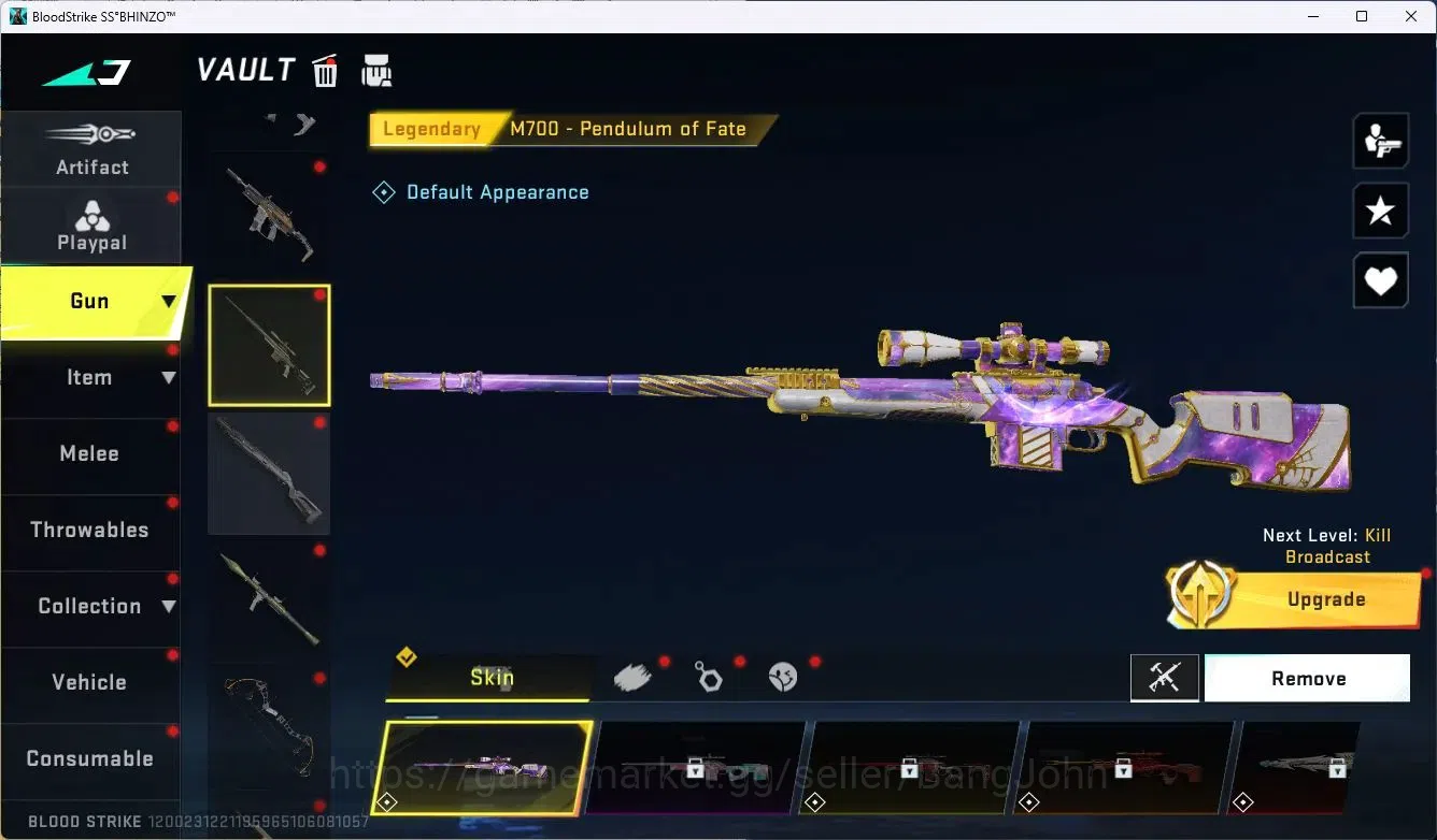 Blood Strike Accounts ASIA | 4 Collab Gun (7DS&TR) | 1 Eternal Gun | 1 U image 6