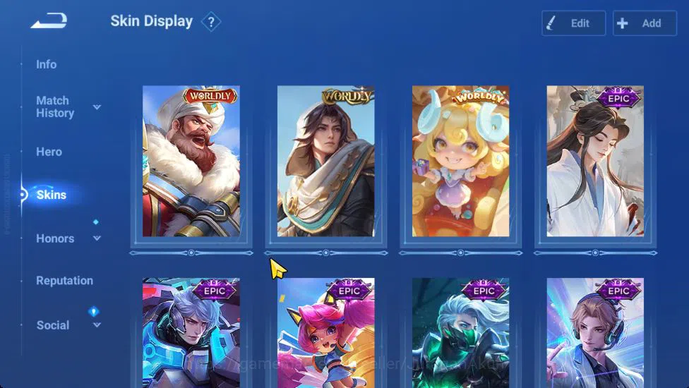 Honor of Kings Accounts Smurf Hero 54 Skin 46 |Fresh Starter| Worldy 3 [Huang Zhong,Liu Bei,Cai Yan]+ SNK Nekururu 2