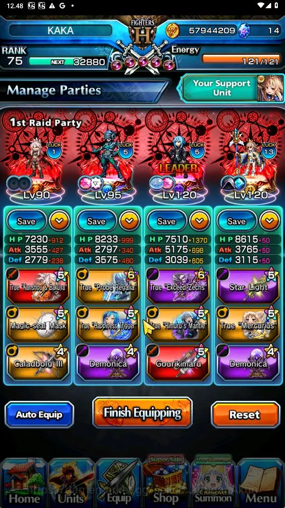 Grand Summoners Starter Global|Rank 75|19 Ascend [HoukaTW,ChloeTW,SakuraTW image 1