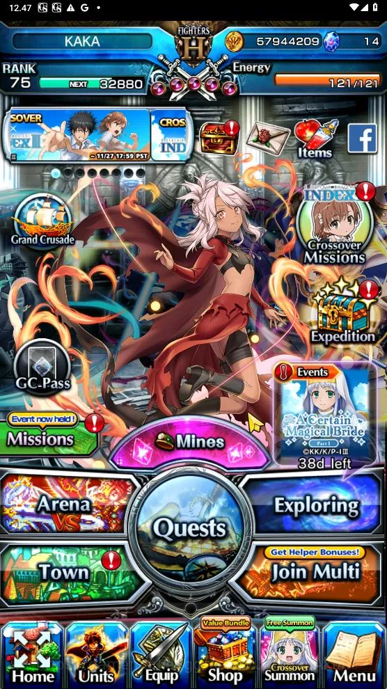 Grand Summoners Accounts Starter Global|Rank 75|19 Ascend [HoukaTW,ChloeTW,SakuraTW,DLRimuruTW,ShizuTW,Etc]+Lpot 2