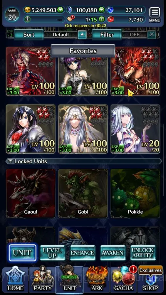 Last Cloudia Accounts Mid‑Game Global|Rank 20| 100k Crystal + Collab Re:Zero + Liliha  + Other Units|Many Resource|Code 2