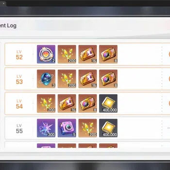 Chaos Zero Nightmare Accounts ASIA |LV54 |SSR 9 |Heidemarie ME2 |Reona ME1 | Sel image 1