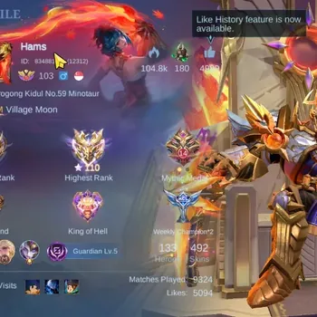 Mobile Legends: Bang Bang Accounts Others Hero 133|Skin 492|Ex Imo 110|Legend Johnson & Franco|Recal Seal of