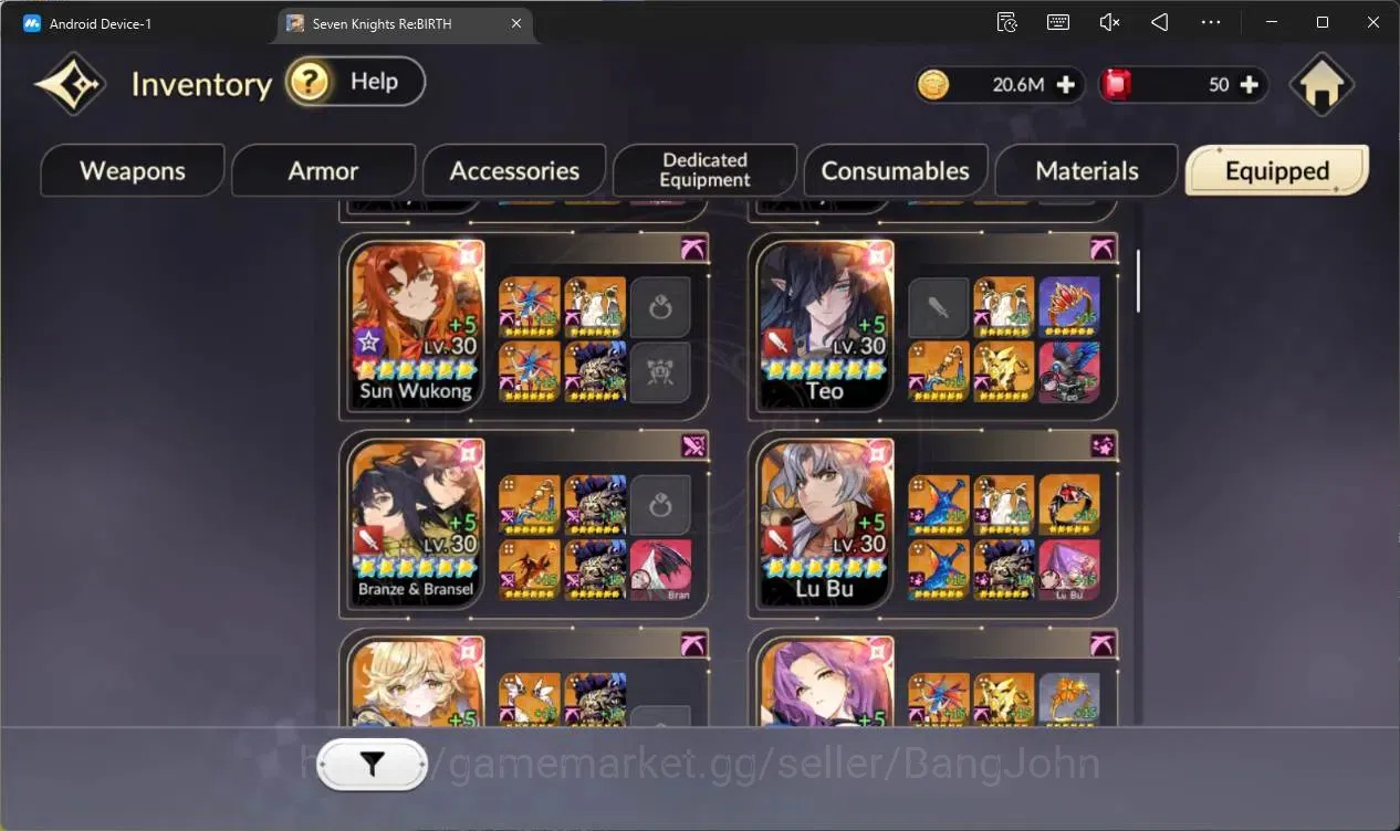 Seven Knights Re:Birth Accounts Global |3 EX7 (Melia,Juri,Gelidus)|30 TC6(Dellons, image 13