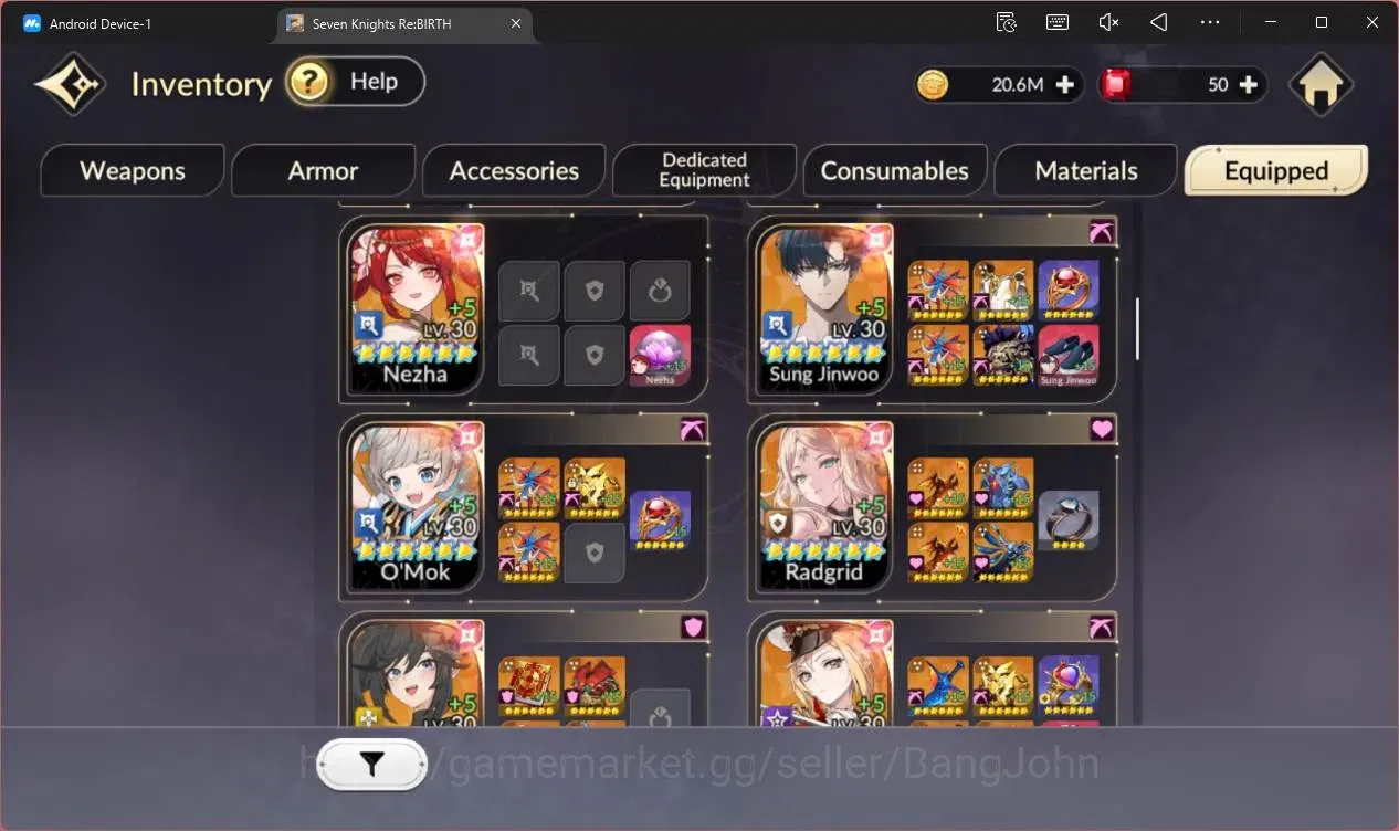 Seven Knights Re:Birth Accounts Global |3 EX7 (Melia,Juri,Gelidus)|30 TC6(Dellons, image 14