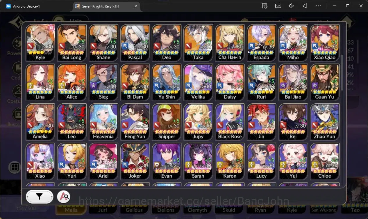 Seven Knights Re:Birth Accounts Global |3 EX7 (Melia,Juri,Gelidus)|30 TC6(Dellons, image 3