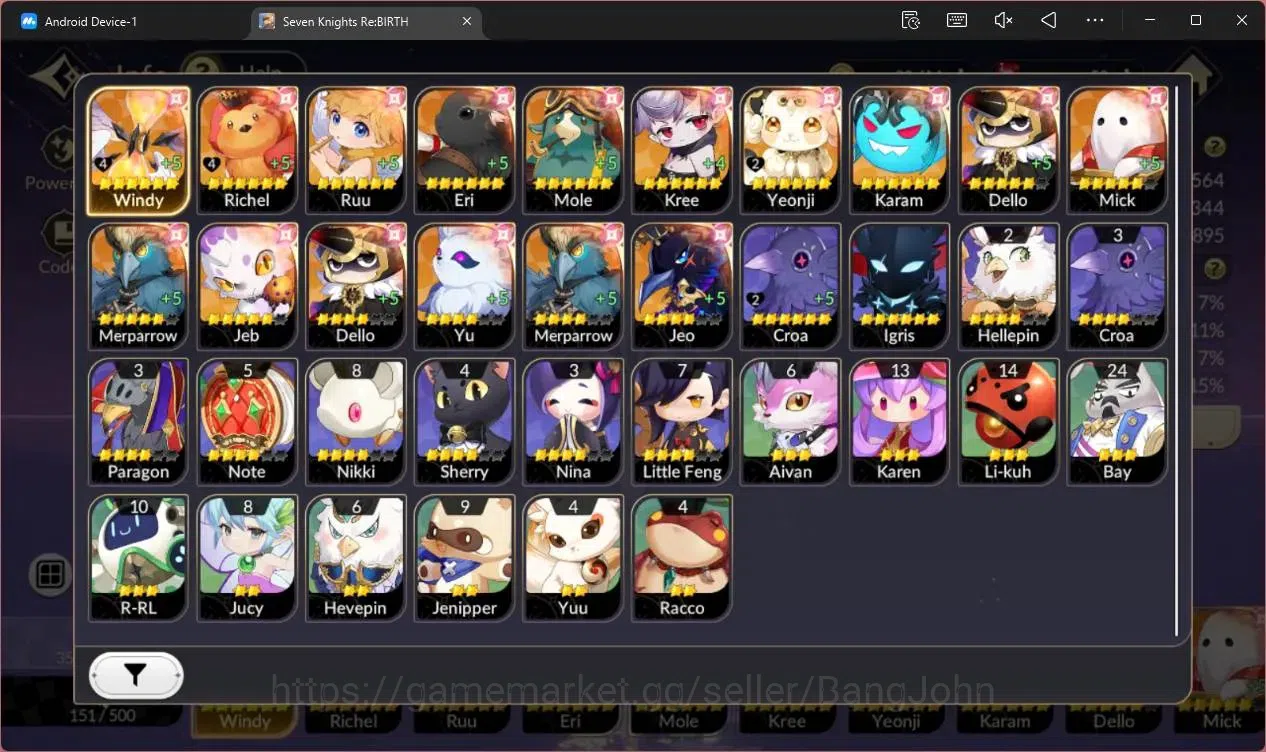 Seven Knights Re:Birth Accounts Global |3 EX7 (Melia,Juri,Gelidus)|30 TC6(Dellons, image 4