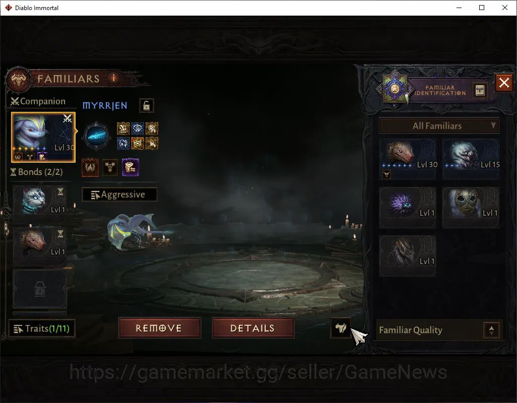 Diablo Immortal Accounts Mid-Tier SA- Malah| Lv60(420)| Demon Hunter |32K CR | Reso 480| Cosmetic | Hell III |Paragon 12