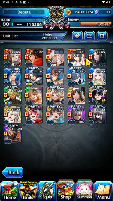 Grand Summoners Accounts GLOBAL | Ascend 21 | Houka TW, Roy, Mikoto, Summer image 3