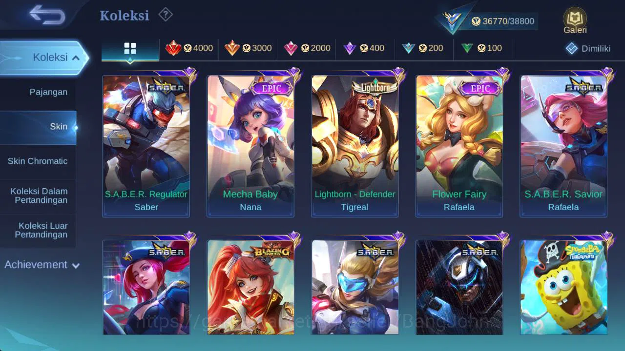 Mobile Legends: Bang Bang Accounts skin 173, Hero 122 saber freya, sparkle melissa, L image 13