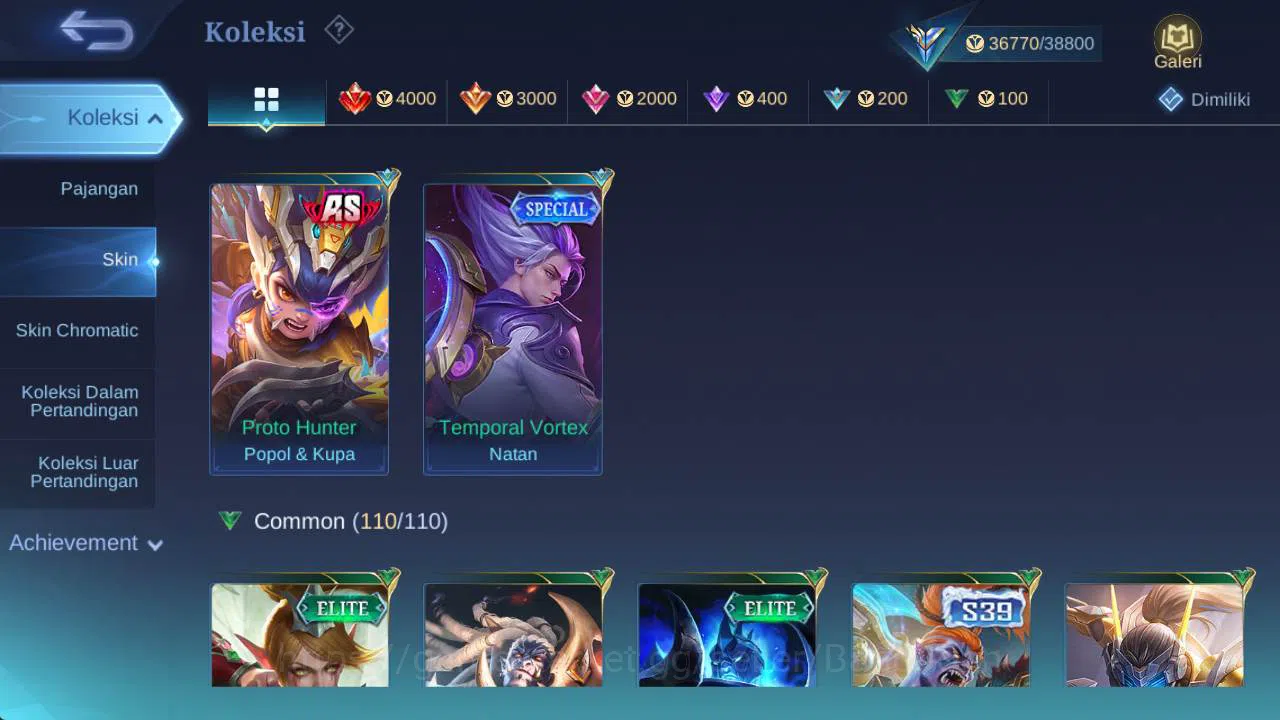 Mobile Legends: Bang Bang Accounts skin 173, Hero 122 saber freya, sparkle melissa, L image 7