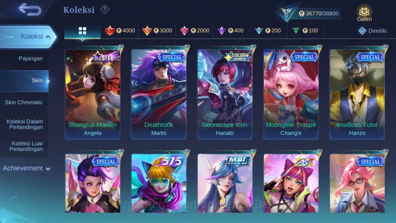 Mobile Legends: Bang Bang Accounts skin 173, Hero 122 saber freya, sparkle melissa, L image 8
