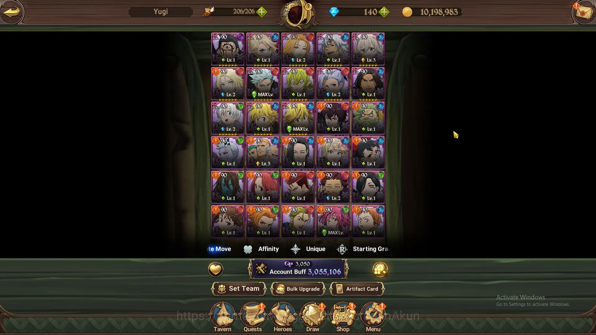 The Seven Deadly Sins: Grand Cross Accounts Midgame ASIA|3M CC|6 UR + Collabs (Konosuba,Solev) + 140 3