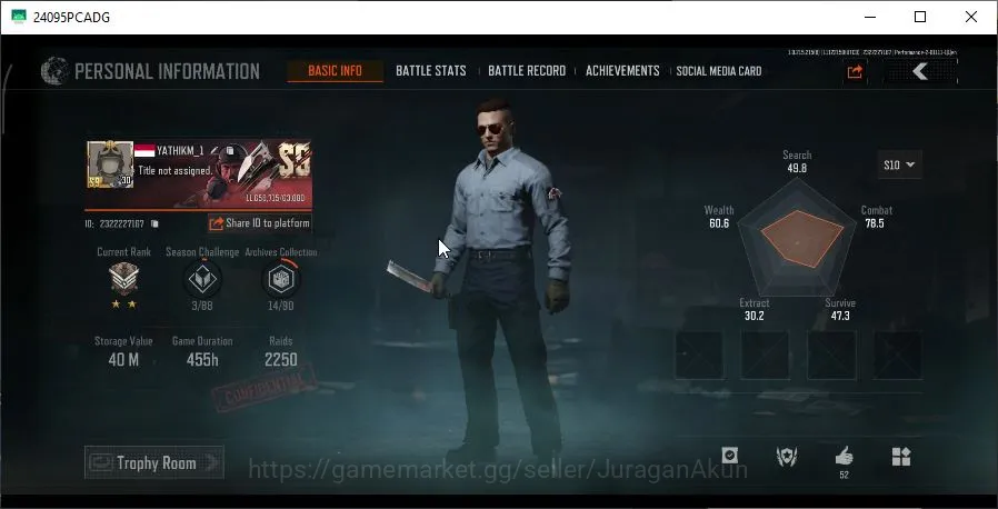 Arena Breakout Accounts Mid-Tier [MOBILE] Lvl 30 | SV 40M | CV 21,8M | Sumek Reg Suit |BMachete,Many Skin Weapon|Gear 2