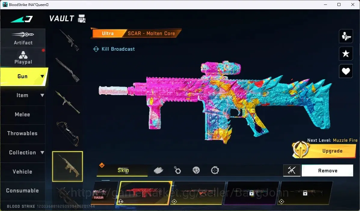 Blood Strike Accounts ASIA | COLLAB EVA: SCAR,MCX|9 ULTRA GUN|2 LIMITED| image 13