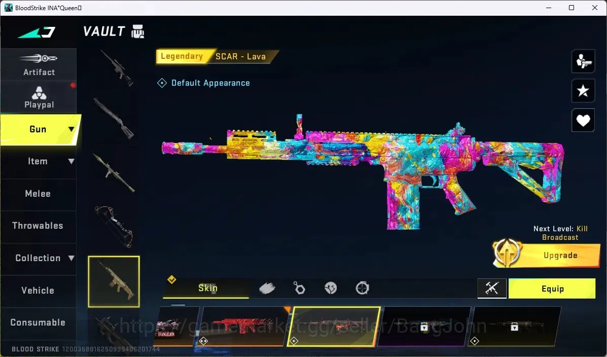 Blood Strike Accounts ASIA | COLLAB EVA: SCAR,MCX|9 ULTRA GUN|2 LIMITED| image 14