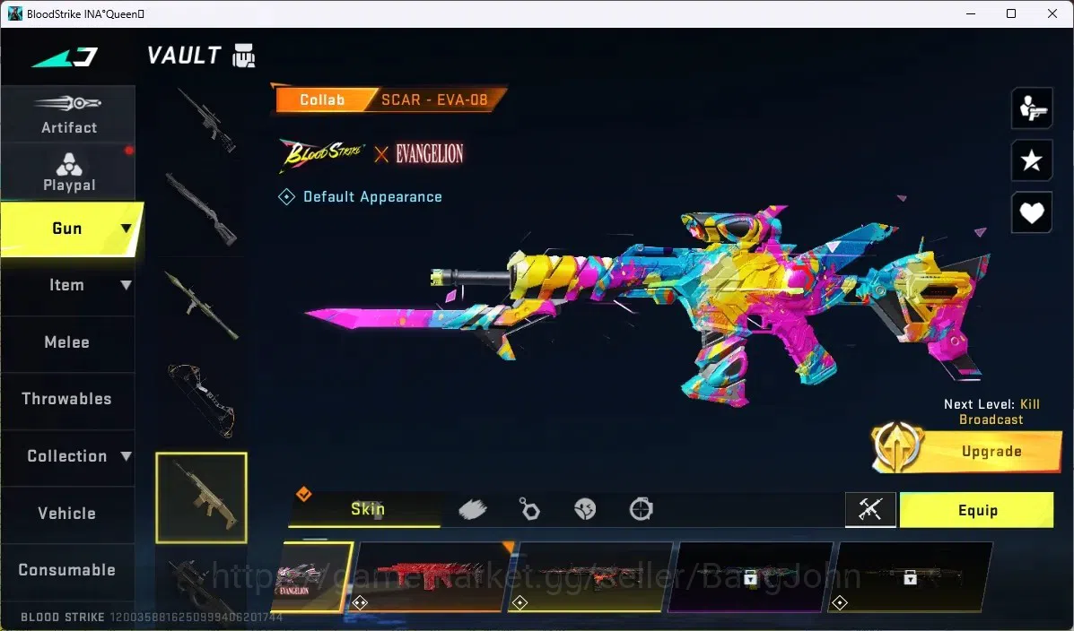 Blood Strike Accounts ASIA | COLLAB EVA: SCAR,MCX|9 ULTRA GUN|2 LIMITED| image 15