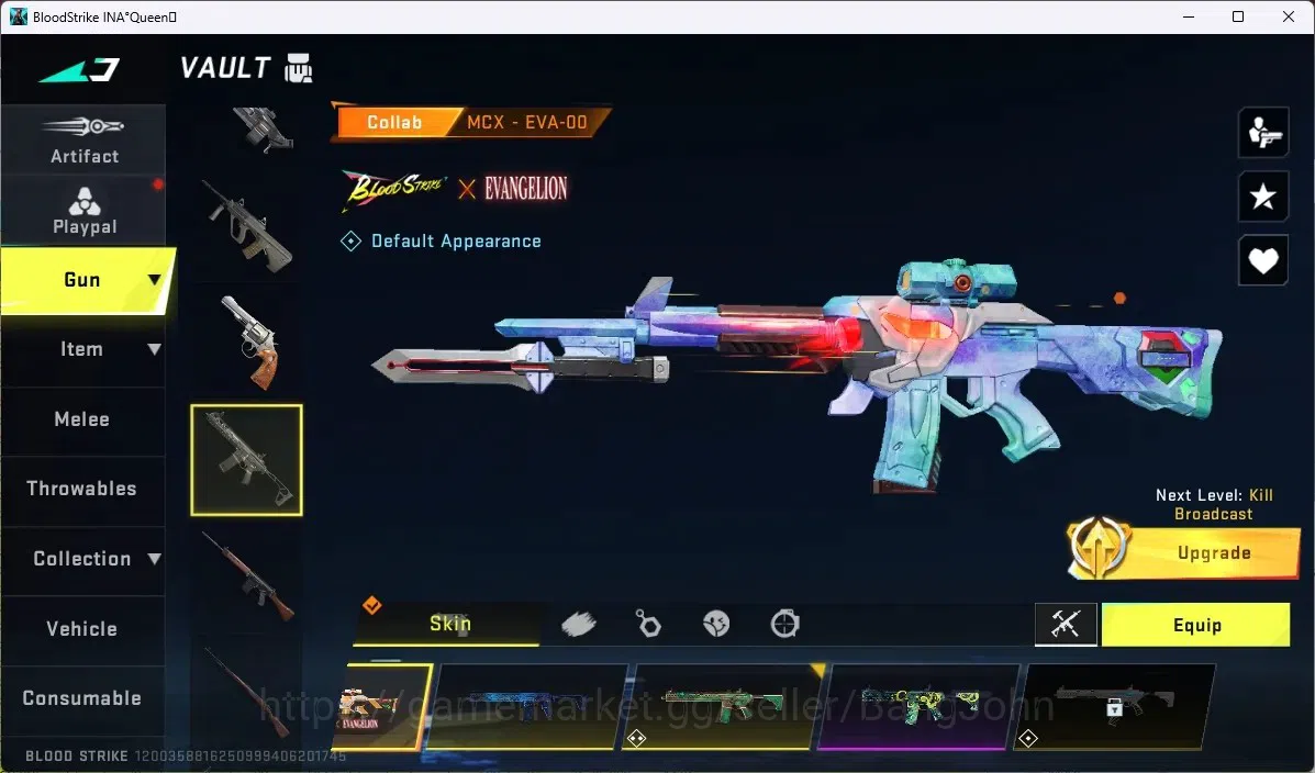Blood Strike Accounts ASIA | COLLAB EVA: SCAR,MCX|9 ULTRA GUN|2 LIMITED| image 18