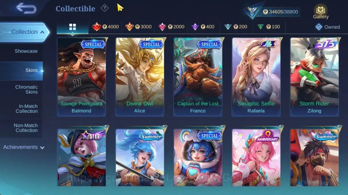 Mobile Legends: Bang Bang Accounts Hero 122|Skin 160|High Glory 63|KOF Karina,Spongeb image 10