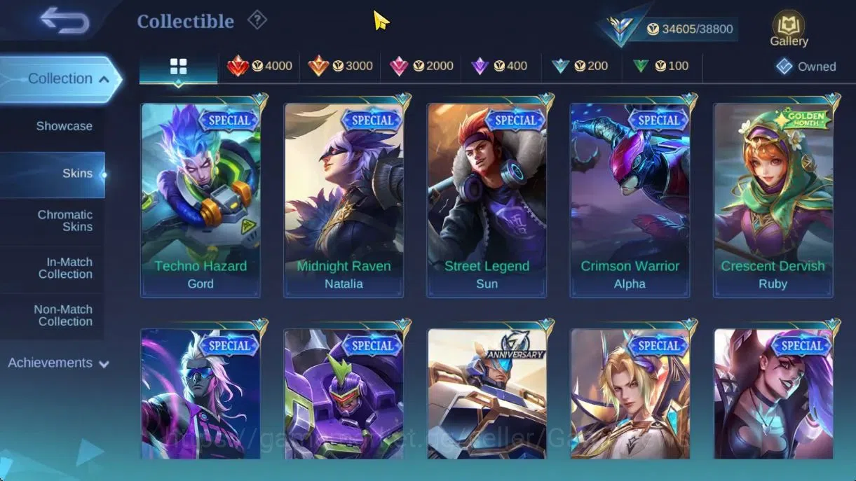 Mobile Legends: Bang Bang Accounts Hero 122|Skin 160|High Glory 63|KOF Karina,Spongeb image 11