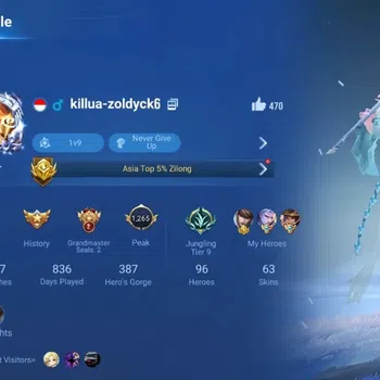 Honor of Kings Accounts Rare Skin Global|96H 63S|Legend Zilong|KIC: Luna|Daji [DanDaDan]|3 Epic:Kaizer,Milady,Sun Ce|Check