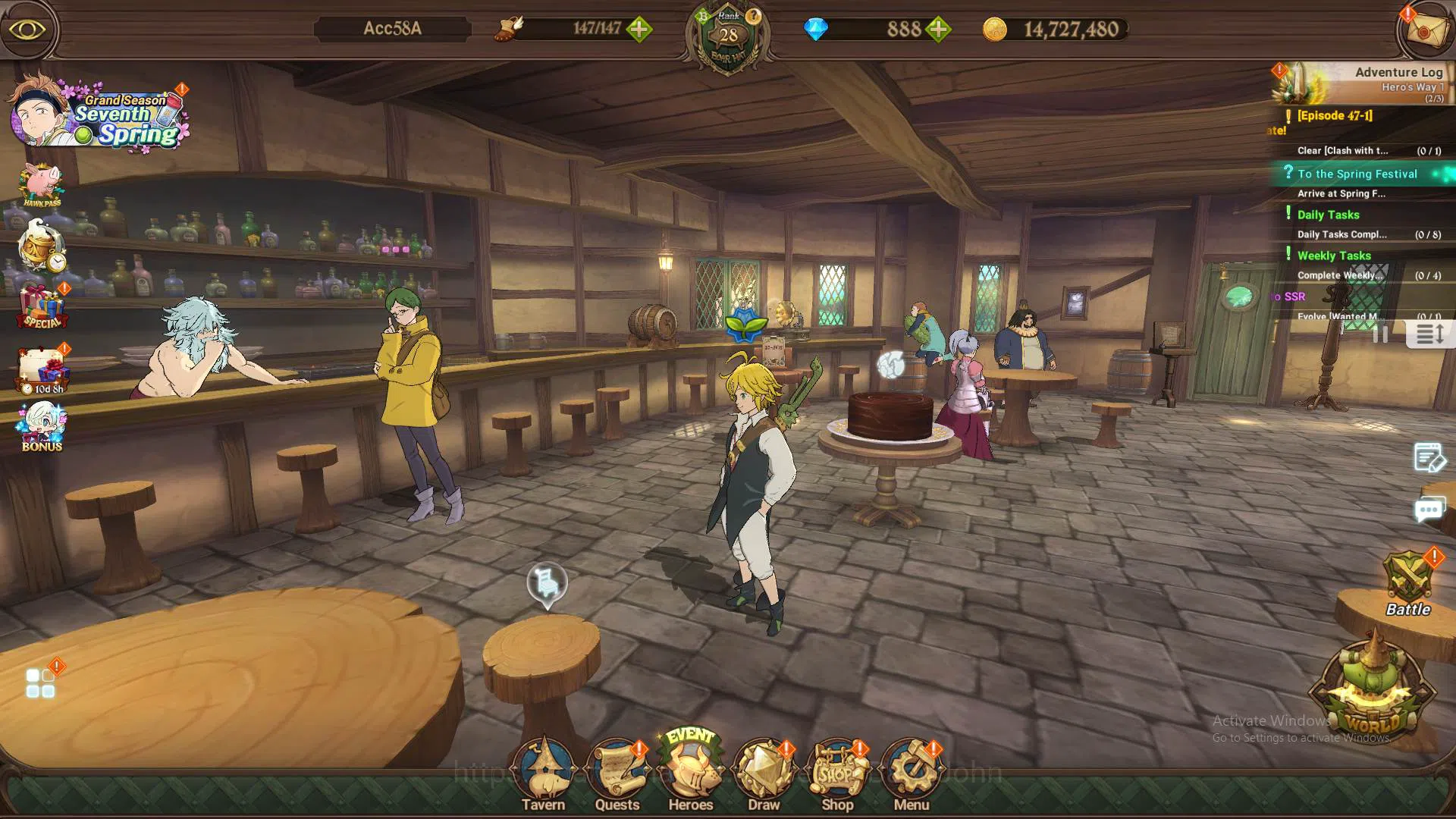 ASIA|1.3M CC|LS 200+DM 888|UR Demon King Meliodas,etc|check SS|7DS378B The Seven Deadly Sins: Grand Cross Accounts Others ASIA|1.3M CC|LS 200+DM 888|UR Demon King Meliodas,etc|check SS|7DS378B