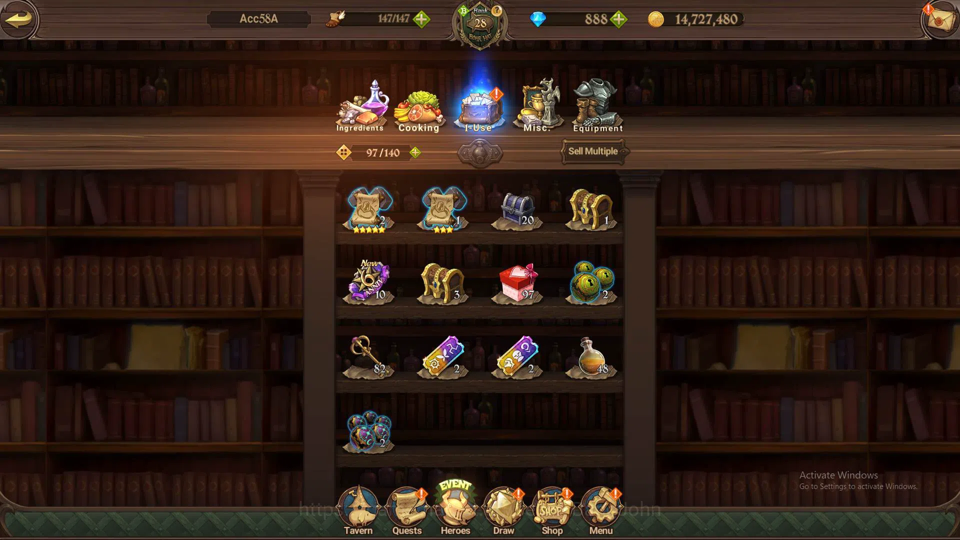 The Seven Deadly Sins: Grand Cross Accounts Others ASIA|1.3M CC|LS 200+DM 888|UR Demon King Meliodas,etc|check SS|7DS378B 8
