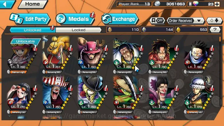 One Piece Bounty Rush Accounts Starter One Piece Bounty Rush 4