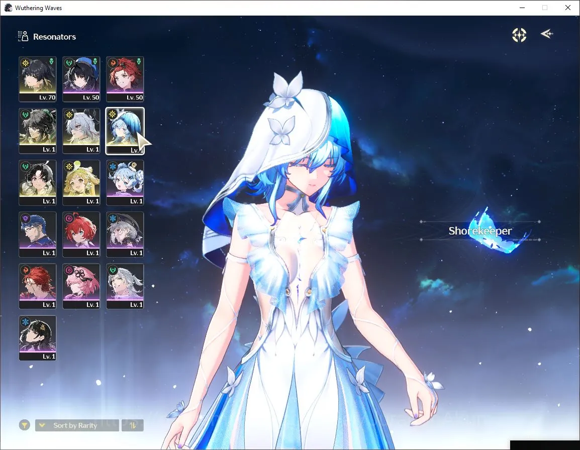 Wuthering Waves Accounts Starter NA|UL 45| 3 Limited | Qiuyuan+Sign,Shorekeeper+Sign,Zani+Sign | DB Lv 25|MC Female|Log 4