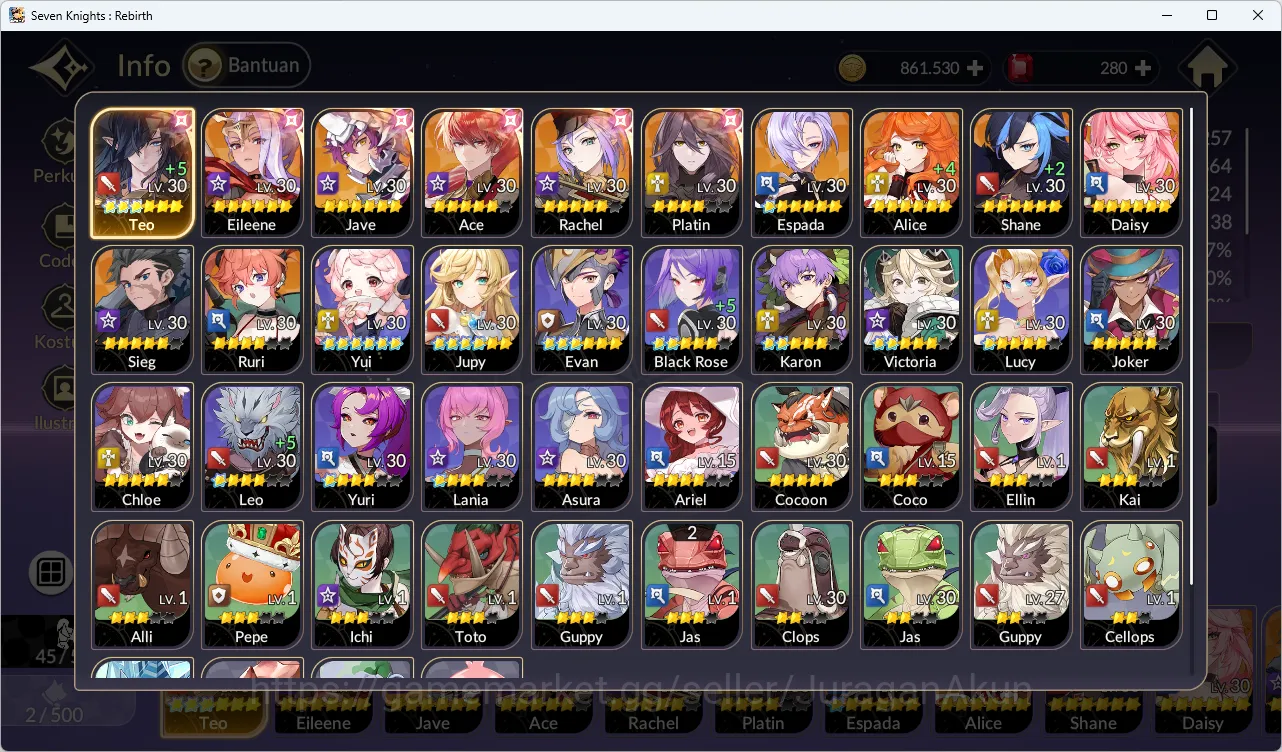 Seven Knights Re:Birth Accounts [Re:BIRTH]Global300xx|Ready Raid|12 Legendary [Teo image 2